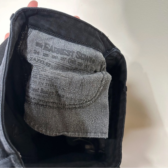 Earnest Sewn Black Skinny Mid Rise Jeans - Brand Carried by Anthropologie - Picture 3 of 6